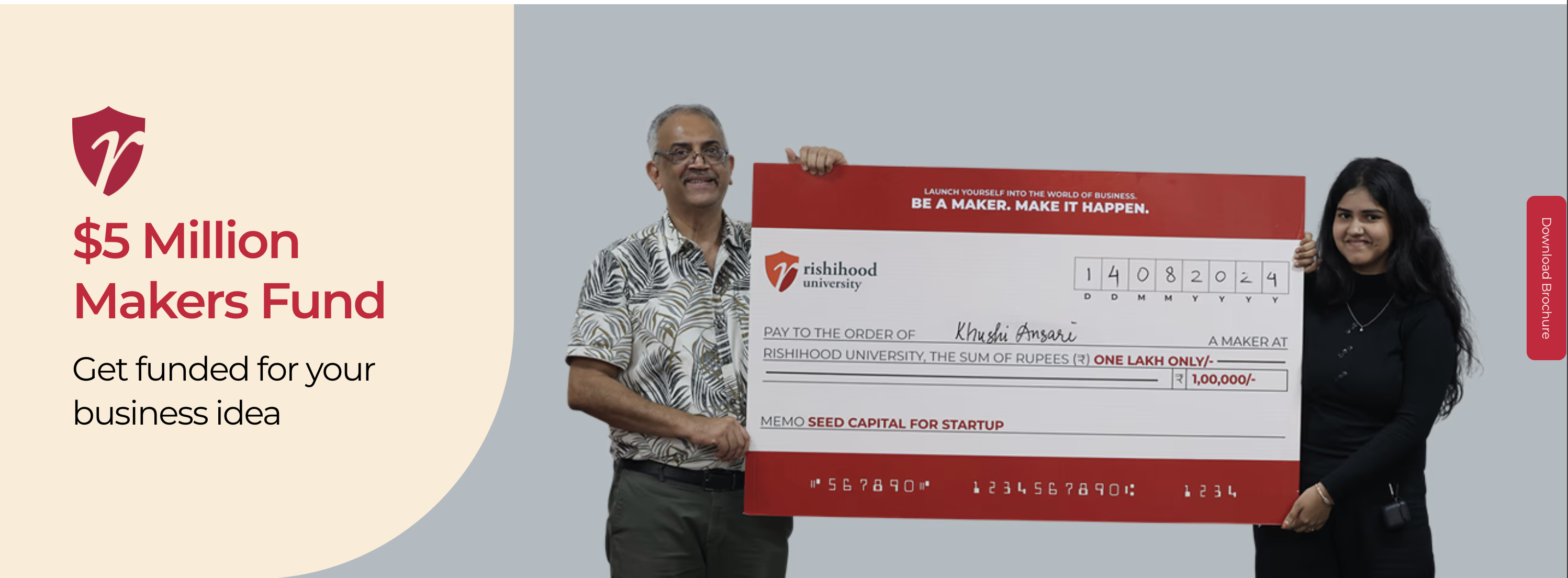 Makers Fund seed funding awarded to a student entrepreneur