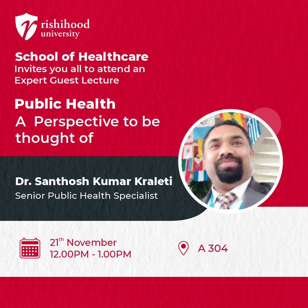 Expert Talk - "Public Health - A Perspective to be thought of"