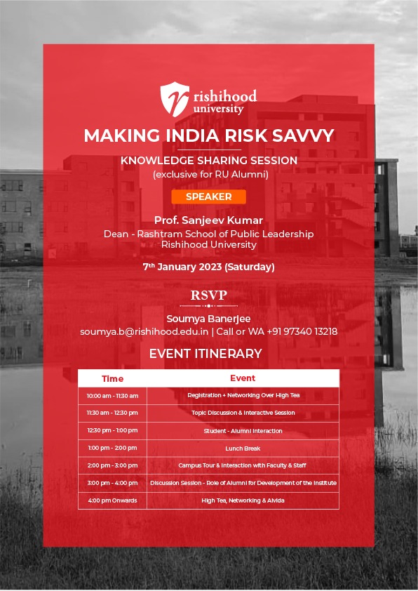 Knowledge Sharing Session "Making India Risk Savvy"