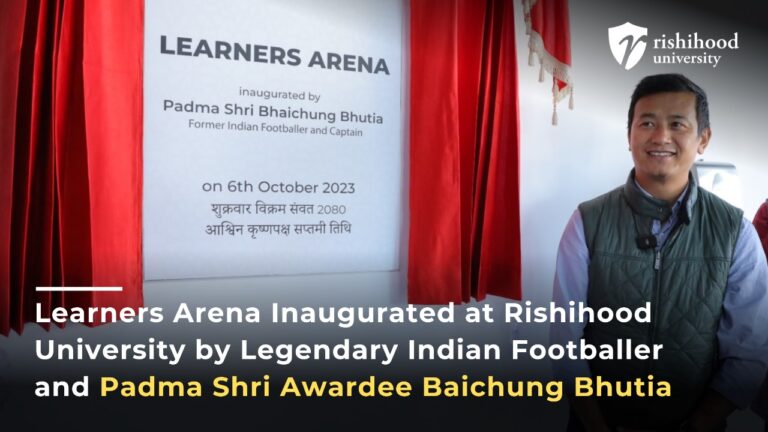 Baichung Bhutia Inaugurates Learners Arena at Rishihood University