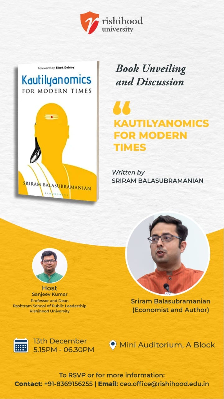 Book Unveiling and Discussion "KAUTILYANOMICS FOR MODERN TIMES"